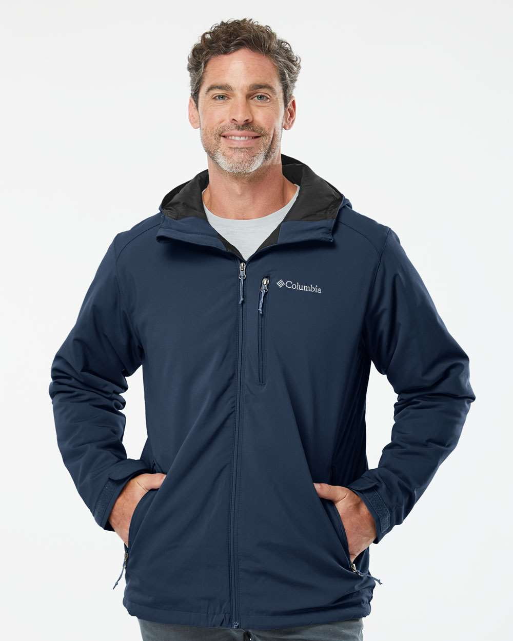 Columbia Men's Gate Racer Softshell Jacket - Collegiate Navy, Size XXL