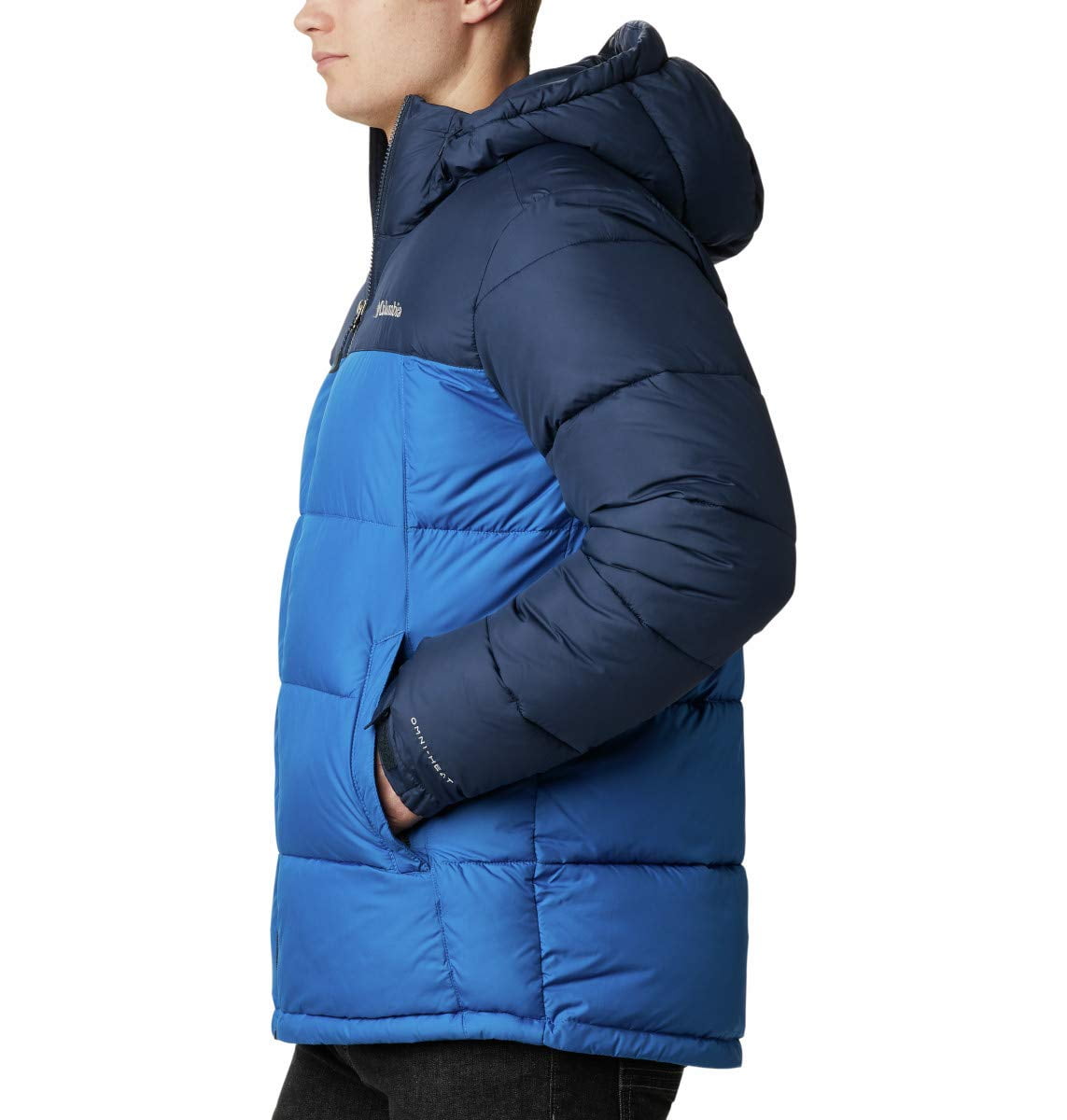 Columbia Men's Pike Lake Hooded Jacket - Bright Indigo/Collegiate Navy, Size Medium