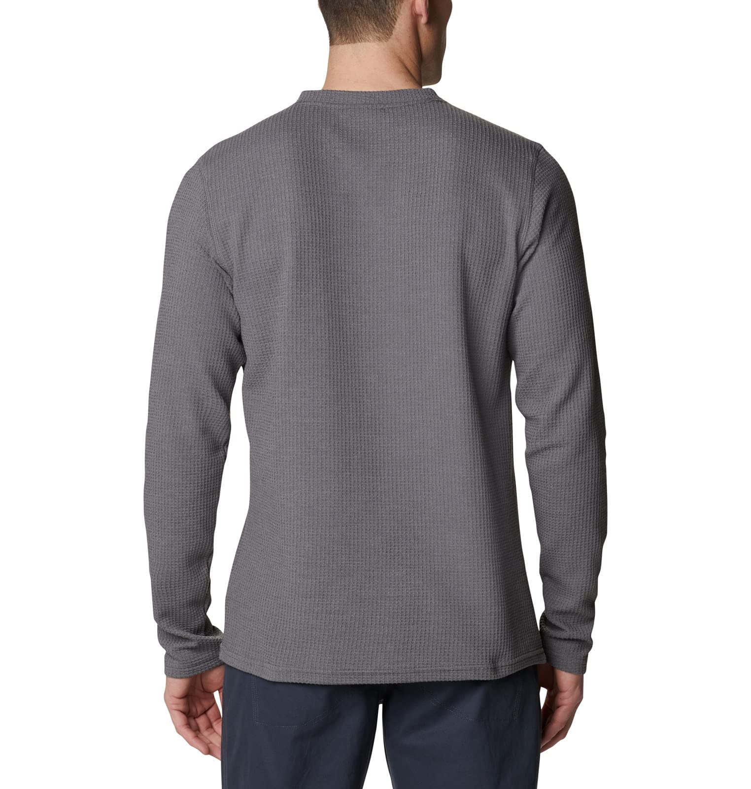 Columbia Men's Pine Peak Waffle Henley - Long Sleeve Style