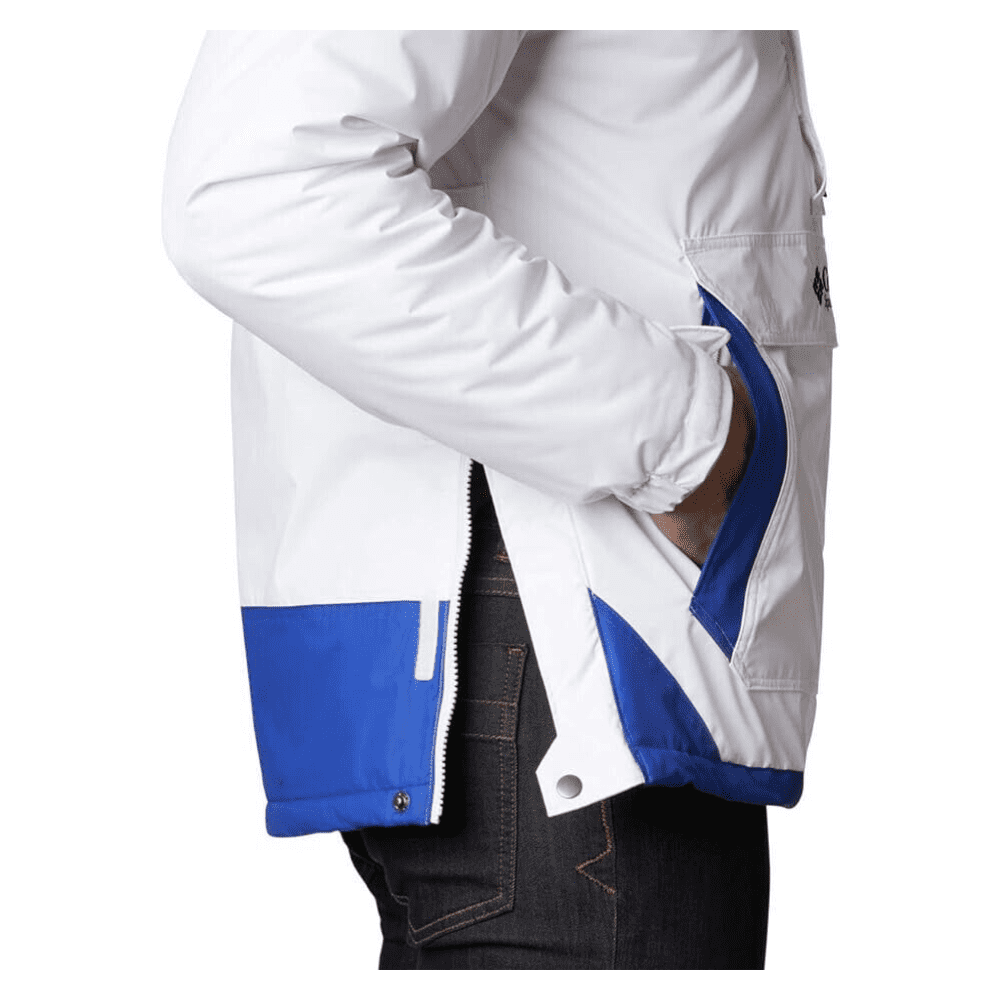 Columbia Men's Challenger Half-Zip Pullover Jacket, White/Lapis Blue, Size S