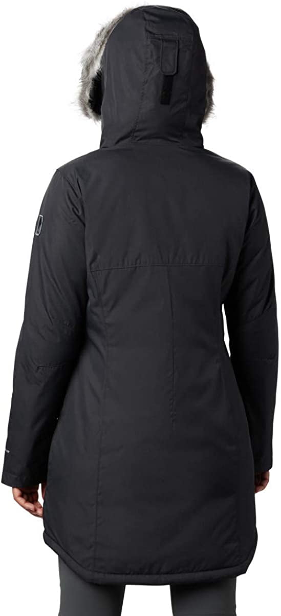 Columbia Women's Black Insulated Long Jacket Size Small - Suttle Mountain