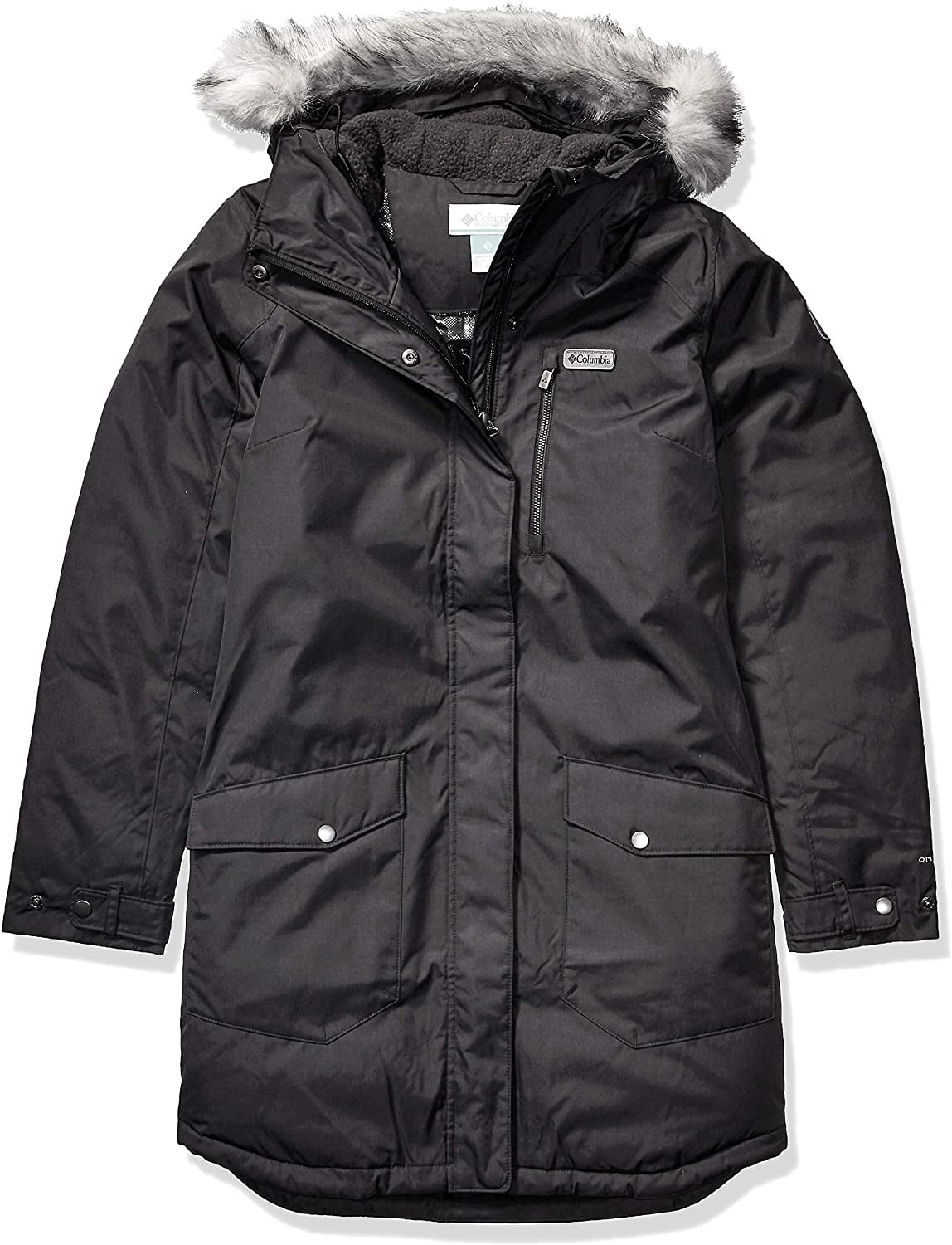 Columbia Women's Black Insulated Long Jacket Size Small - Suttle Mountain