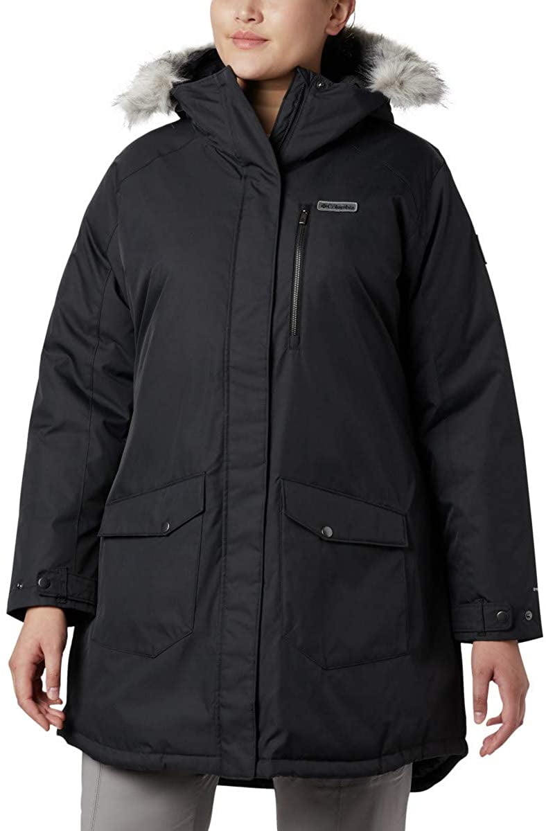 Columbia Women's Black Insulated Long Jacket Size Small - Suttle Mountain