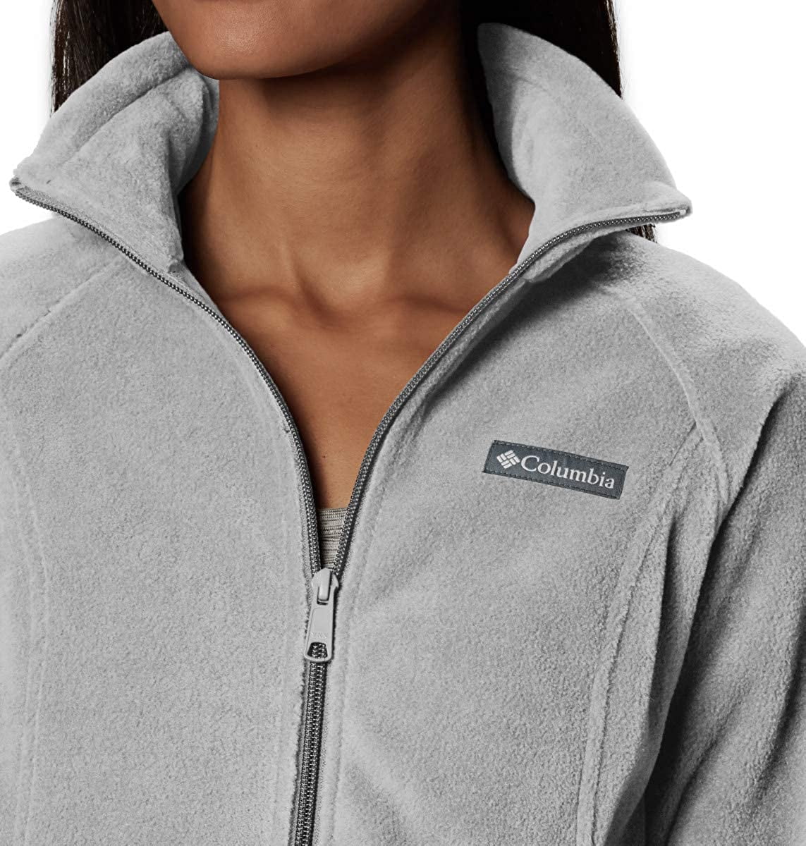 Columbia Women's Benton Springs Fleece Jacket - Cirrus Grey Heather, X-Large Petite