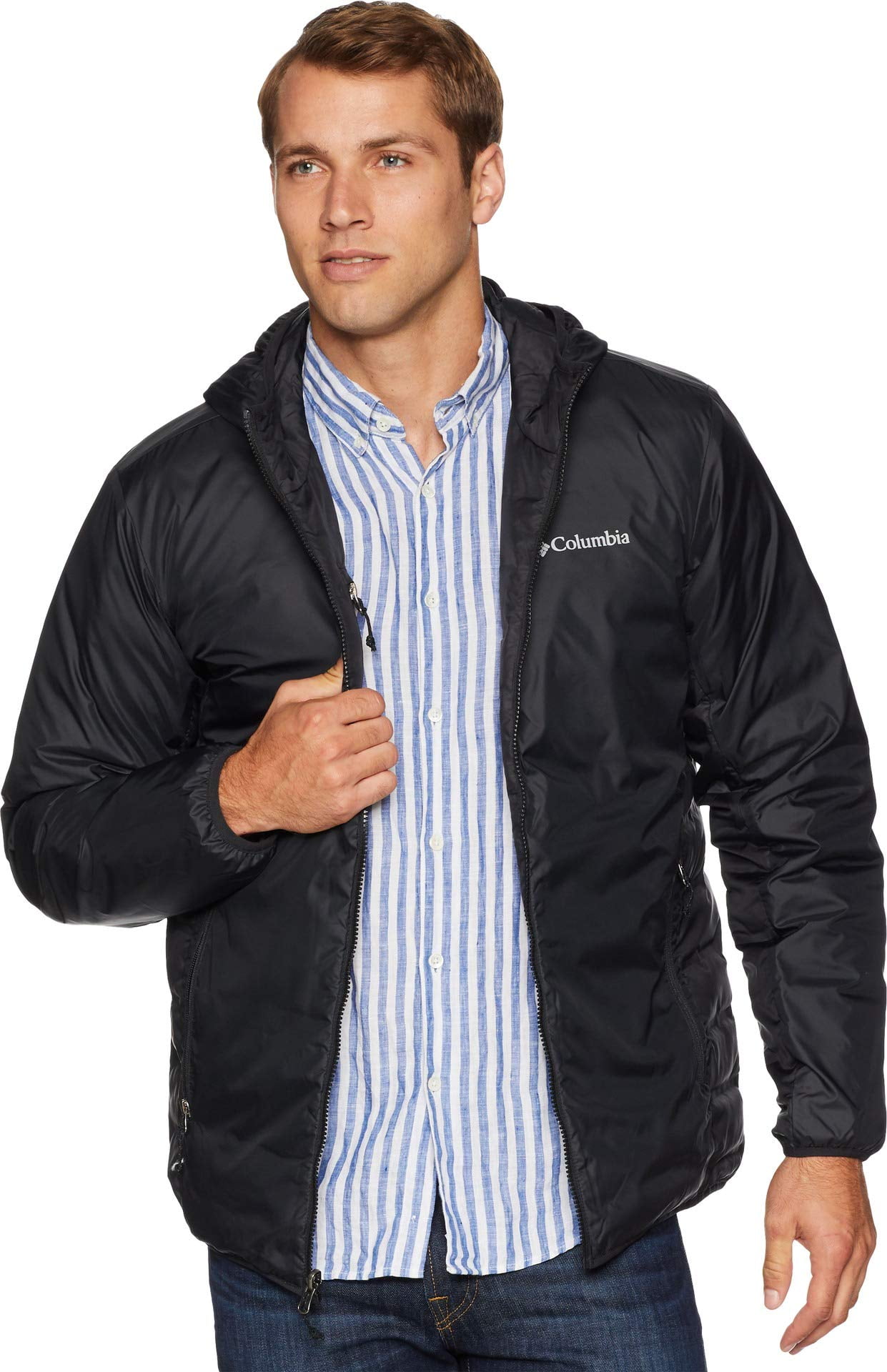 Columbia Lake 22 Reversible Hooded Jacket in Black Size Small