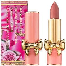 Pat McGrath Labs SatinAllure Lipstick in Venusian Peach + Sheet Masque