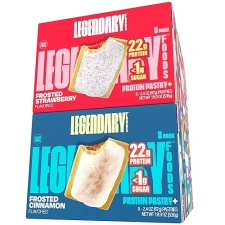 Legendary Foods Protein Pastry Bundle - Low Carb Meal Replacement Bars - Gluten-Free Keto Snacks - Healthy Energy Bars - 16 Pack