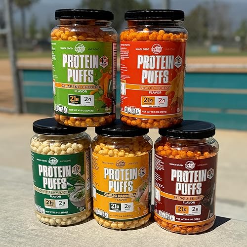 TPI Twin Peaks Jalapeno Cheddar Protein Puffs - Keto Friendly High Protein Snack