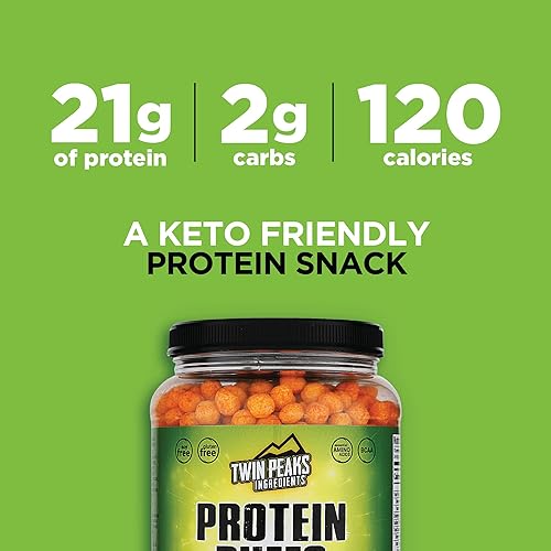 TPI Twin Peaks Jalapeno Cheddar Protein Puffs - Keto Friendly High Protein Snack