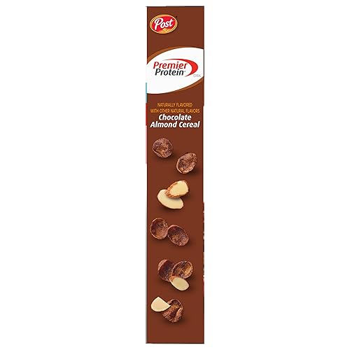 Premier Protein Chocolate Almond Cereal - High Protein, 20g per Serving, 9 oz Box