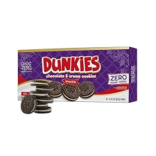ChocZero Keto Chocolate Sandwich Cookies - Low Sugar, Gluten-Free Dunkies (1 Box, 9oz)