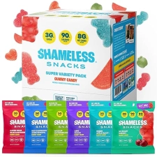 Shameless Snacks - Low Calorie Keto Gummies (Gluten-Free) - 6 Pack Variety