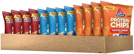Atkins Protein Chips Variety Pack - Low Carb, High Protein, Gluten-Free - 12 Count