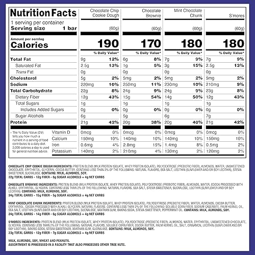 Quest Nutrition Ultimate Protein Bars Variety Pack - High Protein, Low Carb, Gluten Free, Keto Friendly - 12 Bars