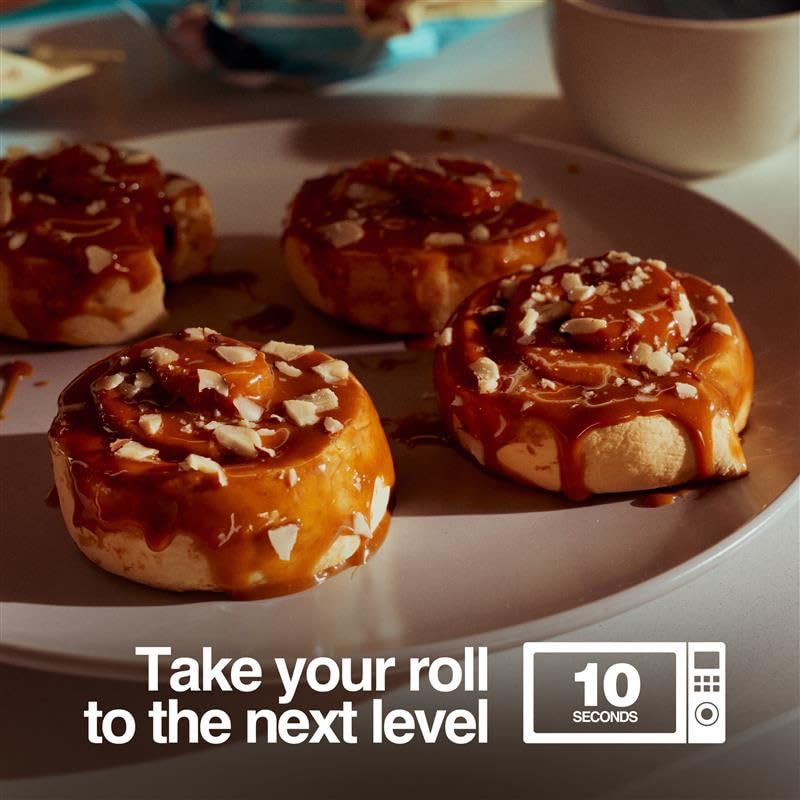 Legendary Foods 22g Protein Sweet Roll - Sticky Bun Caramel Flavor - High Protein Low Carb Snack - Gluten-Free & Keto - 10-Pack