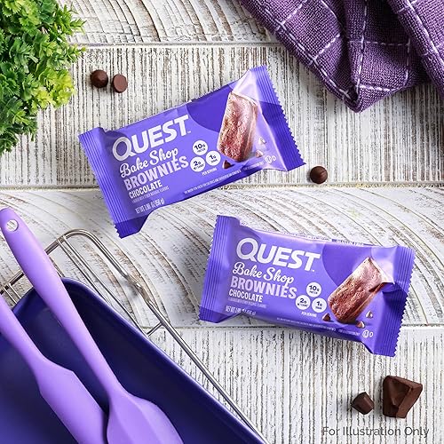 Quest Bake Shop Chocolate Brownies - High Protein, Low Carb - 10 Pack