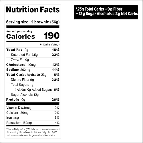 Quest Bake Shop Chocolate Brownies - High Protein, Low Carb - 10 Pack