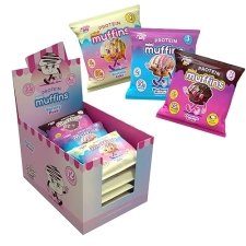Alpha Prime Supplements Protein Mini Muffins | High Protein, Collagen Fortified Snack | 12 Packs - Variety Pack
