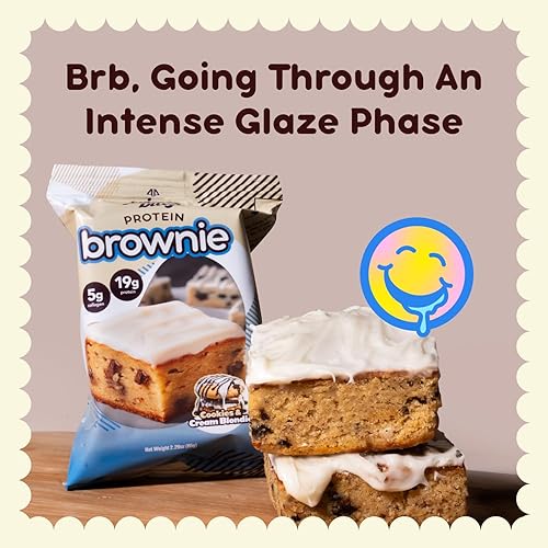 Alpha Prime Supplements Protein Brownie Bites | High Protein, Collagen-Infused, Low Sugar Treat | Variety Pack of 12 Bars