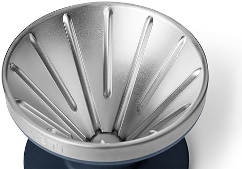 YETI Pour Over Coffee Maker Accessory Ramblers - Stainless Steel, Navy, Fits Any V60 Filter