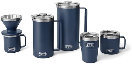 YETI Pour Over Coffee Maker Accessory Ramblers - Stainless Steel, Navy, Fits Any V60 Filter