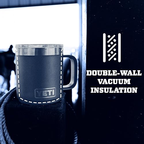 YETI 10 oz Stackable Mug - Vacuum Insulated Stainless Steel with MagSlider Lid - White