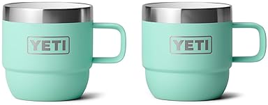 YETI 6 oz Stackable Stainless Steel Espresso/Coffee Mug, Vacuum Insulated, 2 Pack