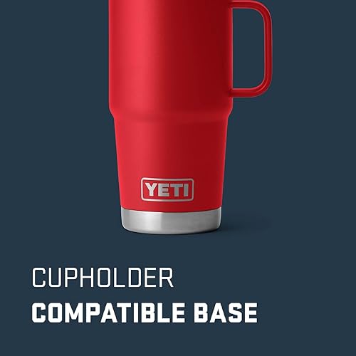 YETI Rambler 20 oz Stainless Steel Travel Mug with Vacuum Insulation & Stronghold Lid