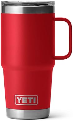 YETI Rambler 20 oz Stainless Steel Travel Mug with Vacuum Insulation & Stronghold Lid