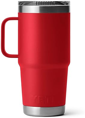 YETI Rambler 20 oz Stainless Steel Travel Mug with Vacuum Insulation & Stronghold Lid