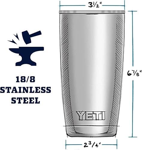 YETI 20 oz Stainless Steel Vacuum Tumbler with MagSlider Lid