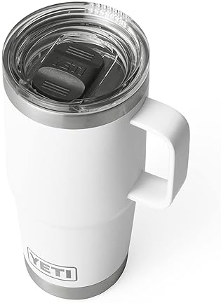 YETI 20 oz Travel Mug - Stainless Steel, Vacuum Insulated with Stronghold Lid