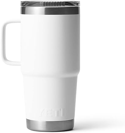 YETI 20 oz Travel Mug - Stainless Steel, Vacuum Insulated with Stronghold Lid