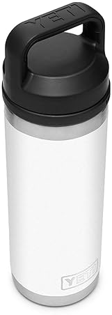 YETI 18 oz Stainless Steel Vacuum Insulated Bottle with Chug Cap in White