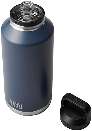 YETI Rambler 64 oz Bottle, Vacuum Insulated, Leakproof, Stainless Steel, Chug Cap, Navy - Shop Now