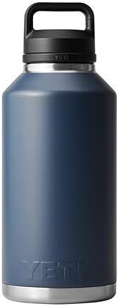 YETI Rambler 64 oz Bottle, Vacuum Insulated, Leakproof, Stainless Steel, Chug Cap, Navy - Shop Now