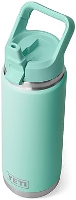 YETI 26 oz Vacuum Insulated Stainless Steel Bottle with Color Matching Straw Cap