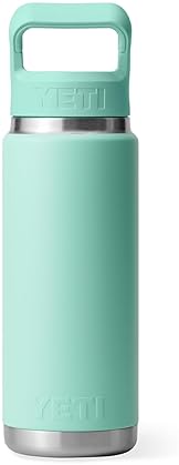 YETI 26 oz Vacuum Insulated Stainless Steel Bottle with Color Matching Straw Cap