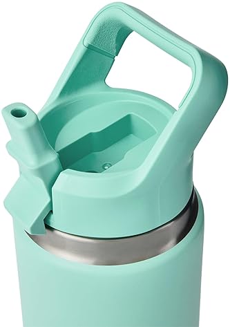 YETI 26 oz Vacuum Insulated Stainless Steel Bottle with Color Matching Straw Cap