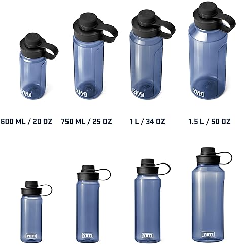 YETI Yonder Water Bottle with Tether Cap - Lightweight, Leakproof, BPA