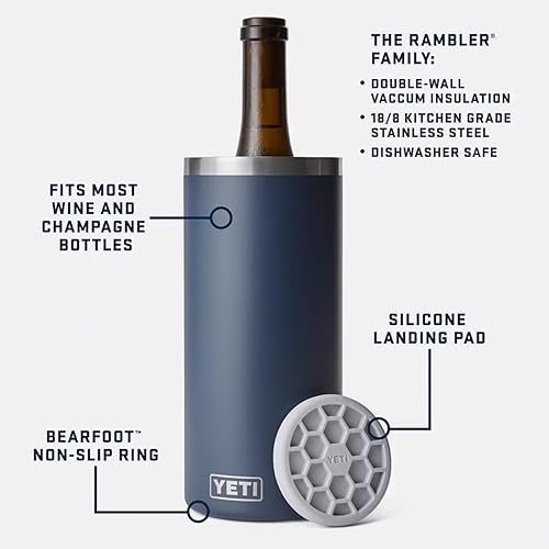 YETI Rambler Wine Chiller - Ideal for Most Wine Bottles