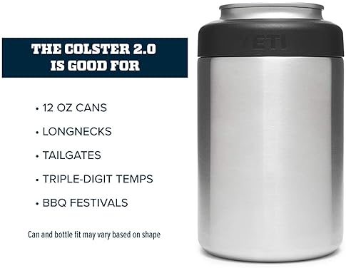 YETI Rambler 12 oz. Colster Can Insulator - Standard Size Can Cooler