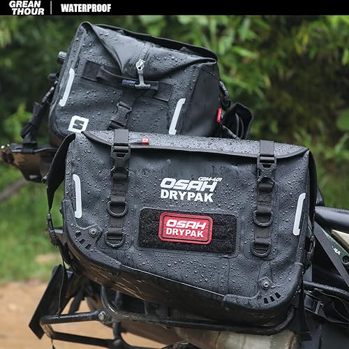 GREANTHOUR WATERPROOF MOTORCYCLE SADDLEBAGS WITH LARGE CAPACITY - UNIVERSAL MOTO ACCESSORIES (1 PAIR)