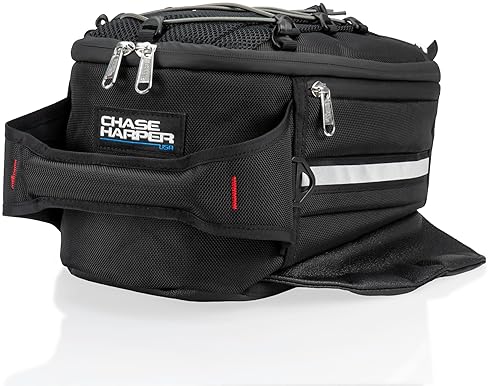 CHASE HARPER WATER-RESISTANT MAGNETIC TANK BAG WITH INDUSTRIAL GRADE NYLON AND NEODYMIUM MAGNETS