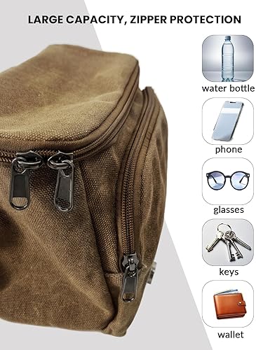 WUMOTIX VINTAGE MOTORCYCLE TOOL BAG WATERPROOF MESSENGER SADDLE BAG FOR POWERSPORTS - MEN & WOMEN