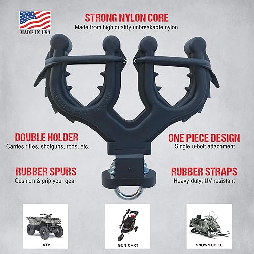 ALL RITE GRASPUR ATV2 DOUBLE GUN & BOW RACK FOR ATV