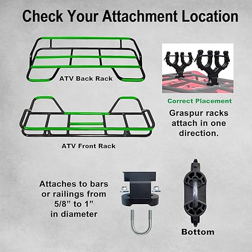 ALL RITE GRASPUR ATV2 DOUBLE GUN & BOW RACK FOR ATV
