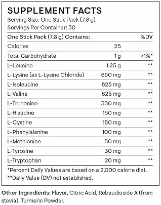THORNE Amino Complex Powder for Lean Muscle & Energy* - NSF Certified - 30 Servings - Lemon