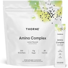 THORNE Amino Complex Powder for Lean Muscle & Energy* - NSF Certified - 30 Servings - Lemon