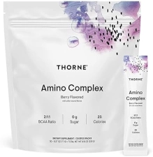 THORNE Amino Complex Powder - Clinically-Validated EAA & BCAA for Workout - Lean Muscle & Energy Boost - NSF Certified - Berry Flavor
